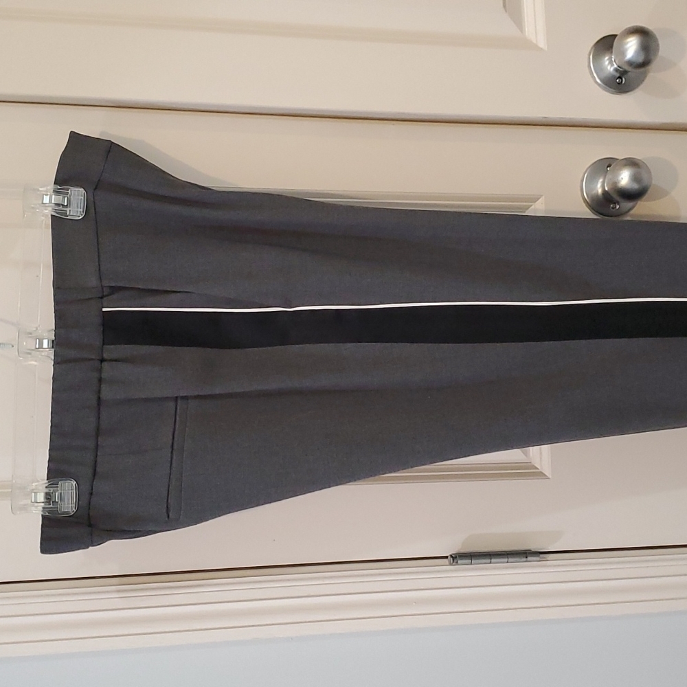 Ann Taylor ankle zip tuxedo pant